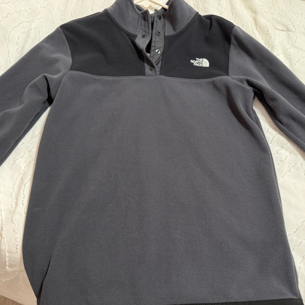 The North Face Black and Gray Fleece Jacket